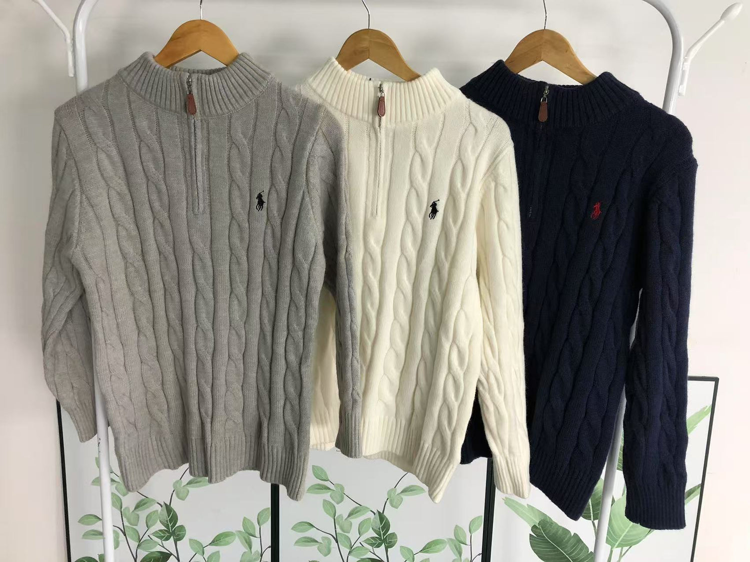 RALPH LAUREN ZIP SWEATERS