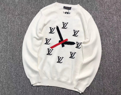 LOUIS VUITTON TIME SWEATER WHITE