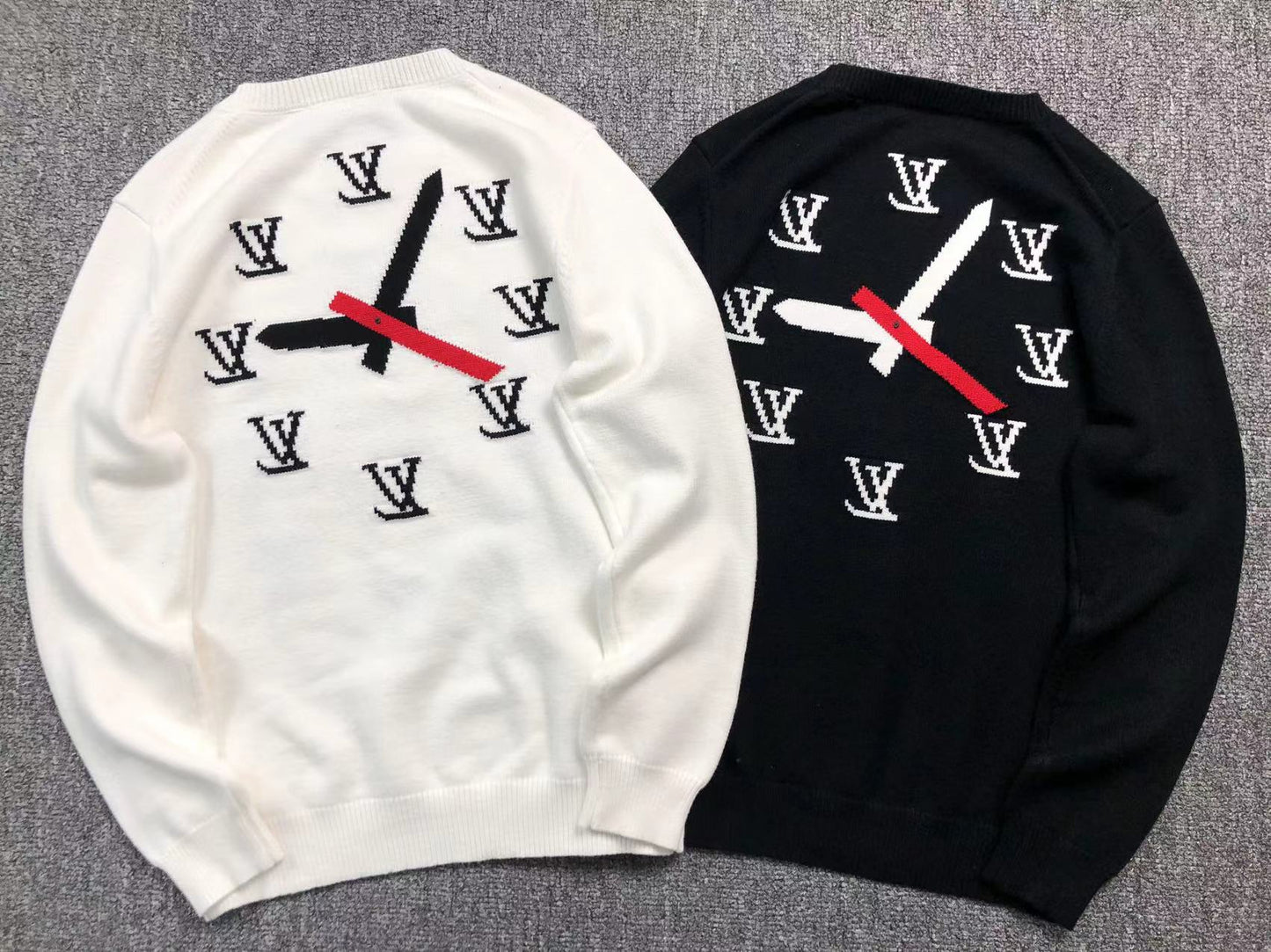 LOUIS VUITTON TIME SWEATER WHITE