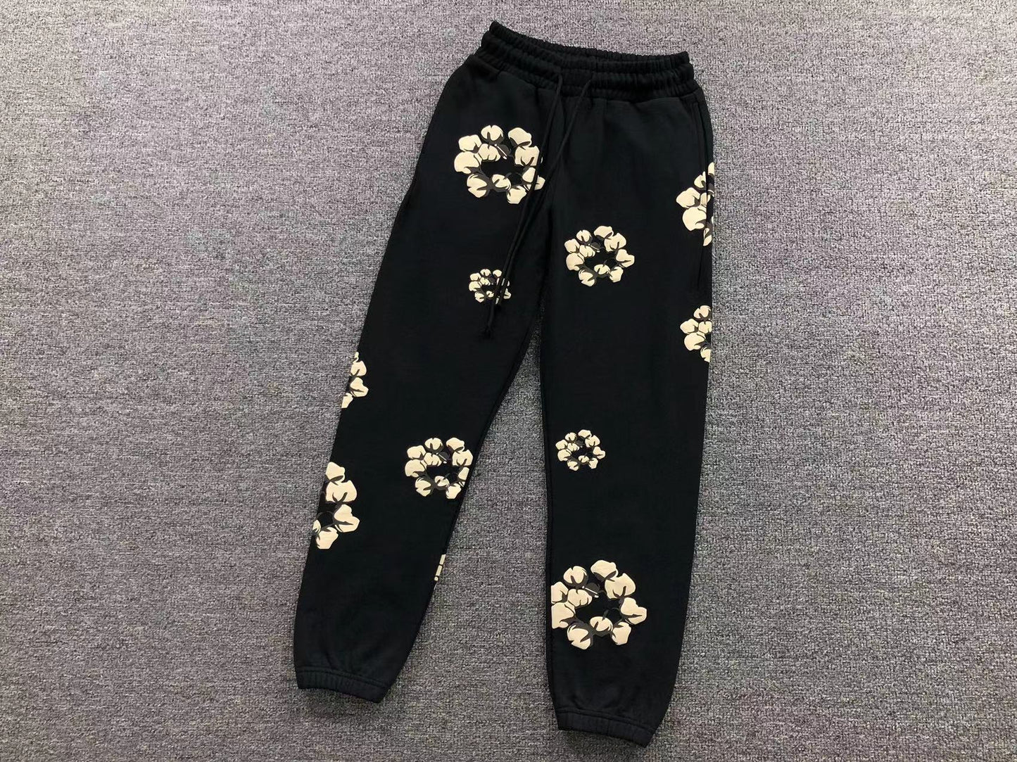 DENIM TEARS CPFM PANTS BLACK/WHITE