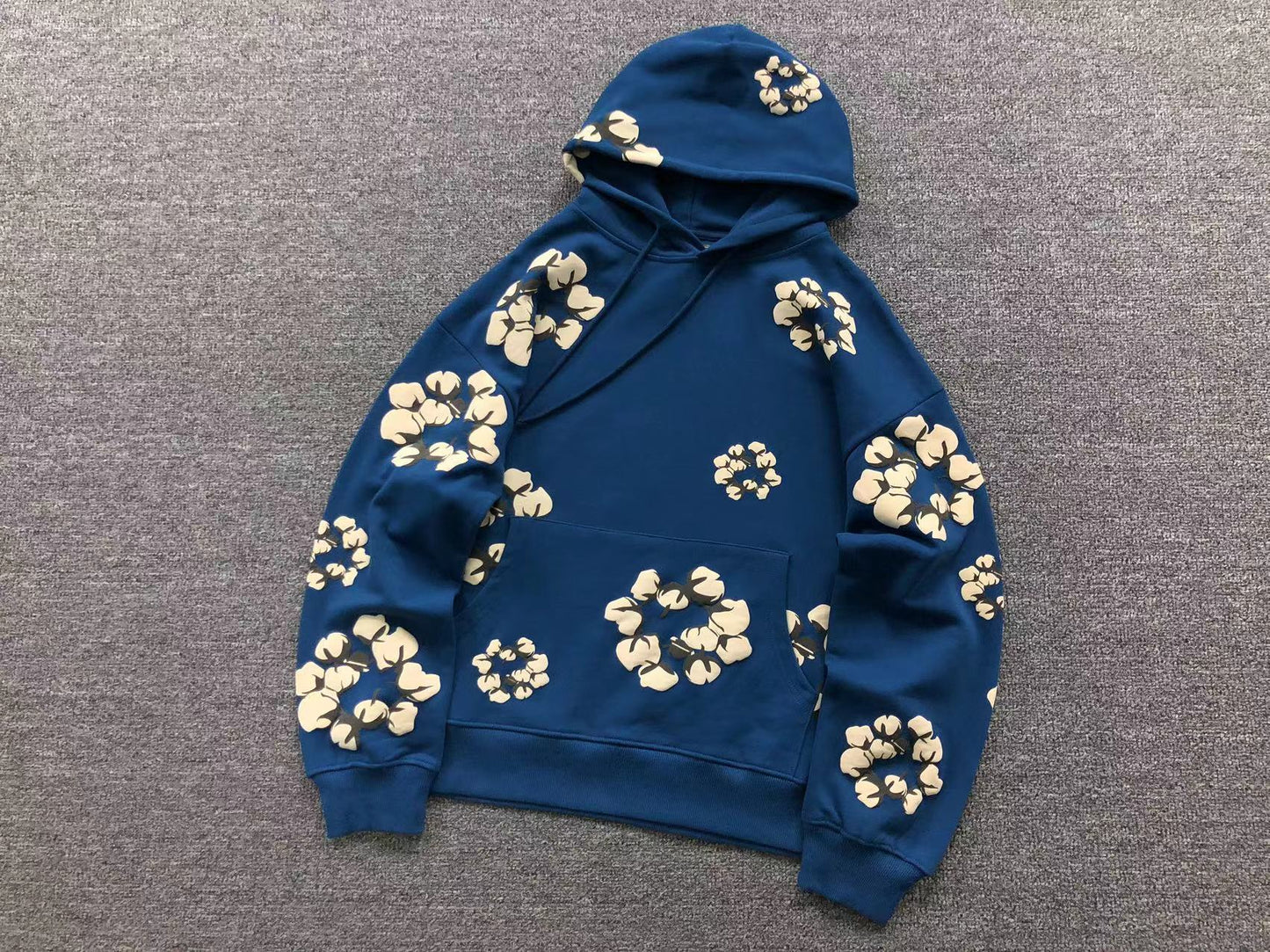 DENIM TEARS CPFM HOODIE BLUE/WHITE