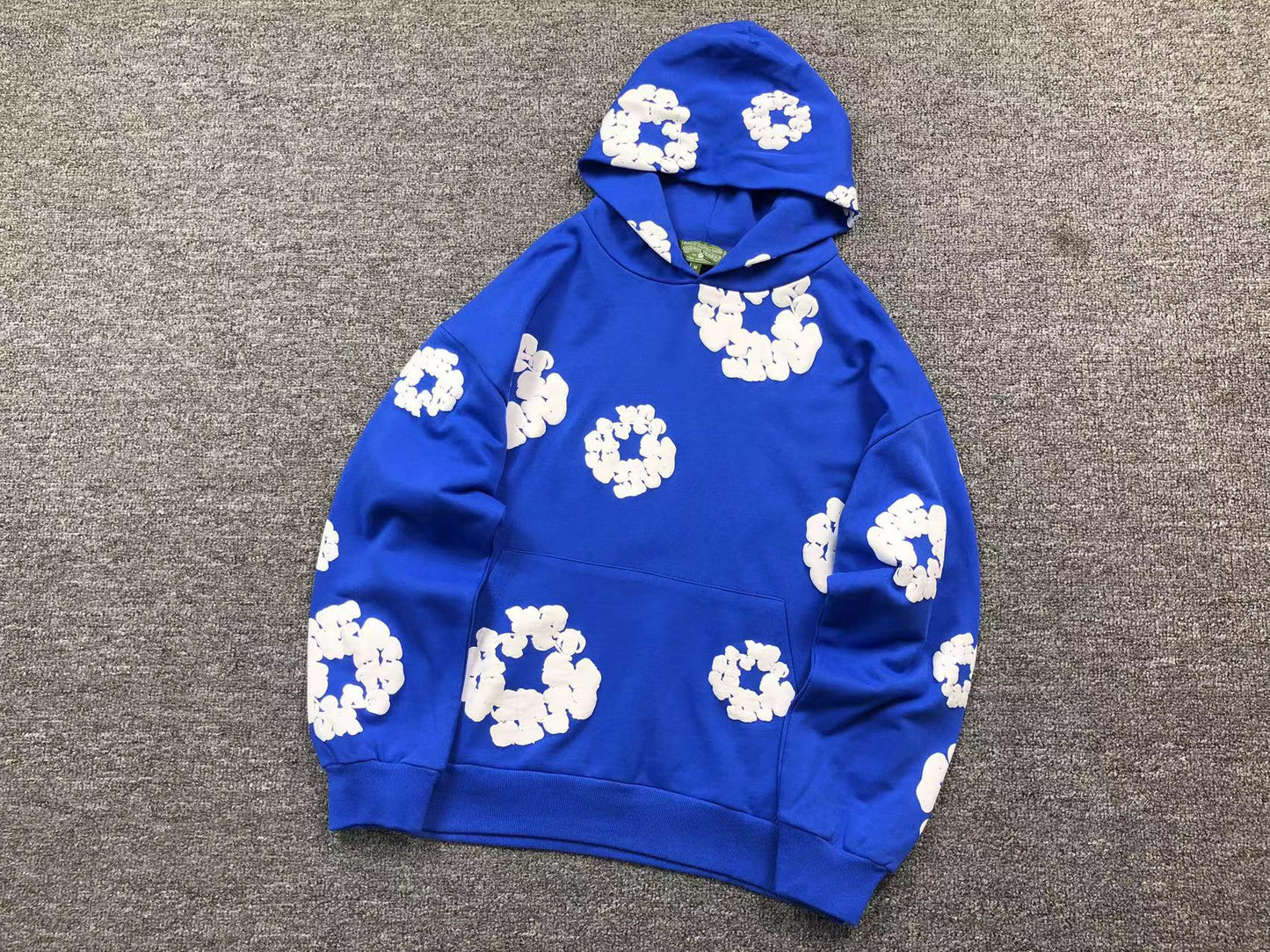 DENIM TEARS CLASSIC HOODIE BLUE/WHITE