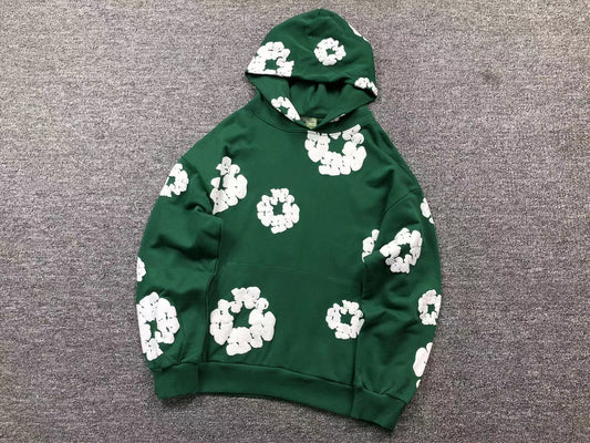 DENIM TEARS CLASSIC HOODIE GREEN/WHITE