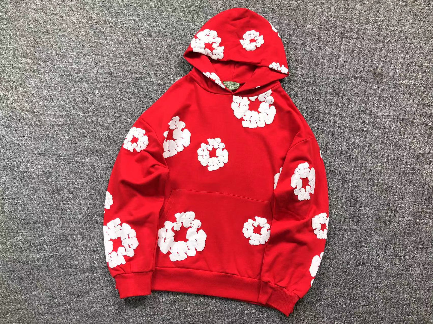 DENIM TEARS CLASSIC HOODIE RED/WHITE