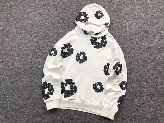 DENIM TEARS CLASSIC HOODIE WHITE/BLACK