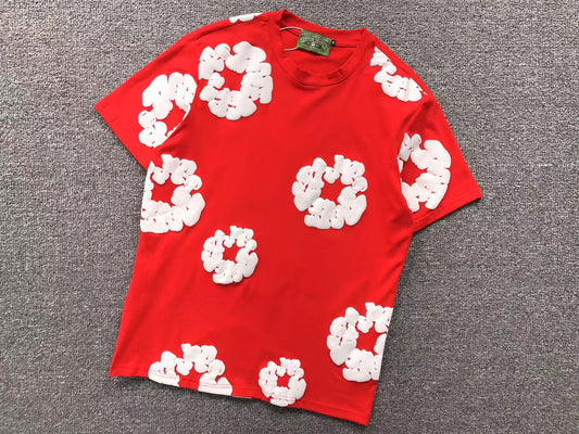 DENIM TEARS T-SHIRT RED/WHITE