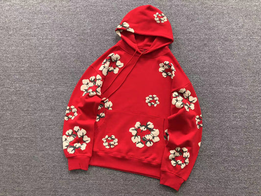 DENIM TEARS CPFM HOODIE RED/WHITE