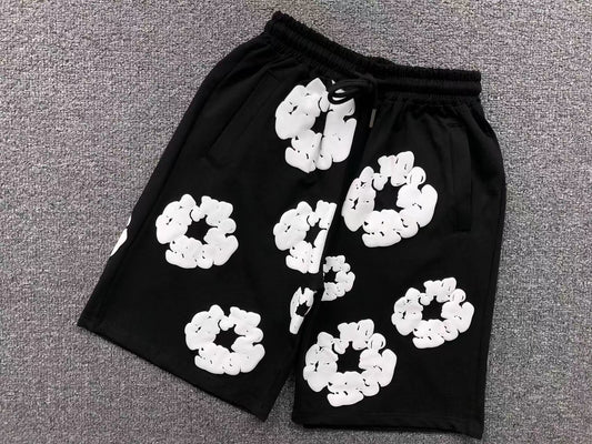 DENIM TEARS SHORTS BLACK/WHITE