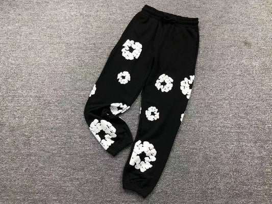 DENIM TEARS PANTS BLACK/WHITE