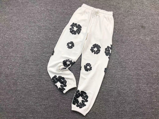 DENIM TEARS PANTS WHITE/BLACK