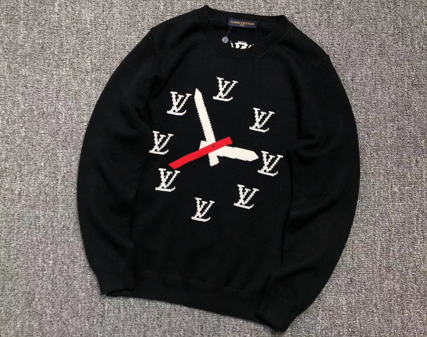 LOUIS VUITTON TIME SWEATER BLACK