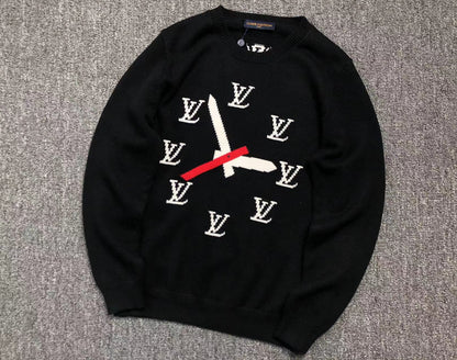 LOUIS VUITTON TIME SWEATER BLACK